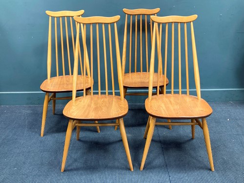 Lot 431 - A set of four Ercol 'Goldsmith' dining chairs (4)