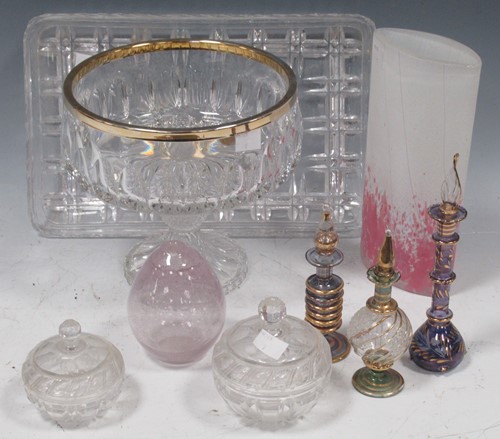 Lot 75 - A collection of Venetian-style scent bottles,...