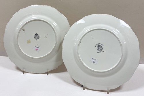 Lot 561 - Two Royal Worcester fruit painted cabinet plates