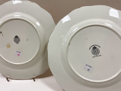 Lot 561 - Two Royal Worcester fruit painted cabinet plates