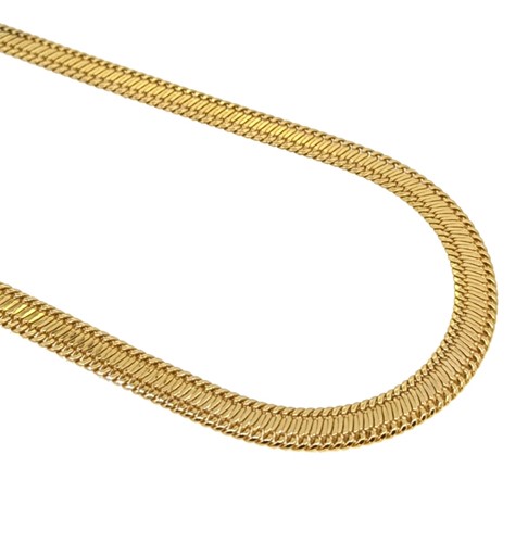 Lot 186 - A 14ct gold fancy collarette necklace