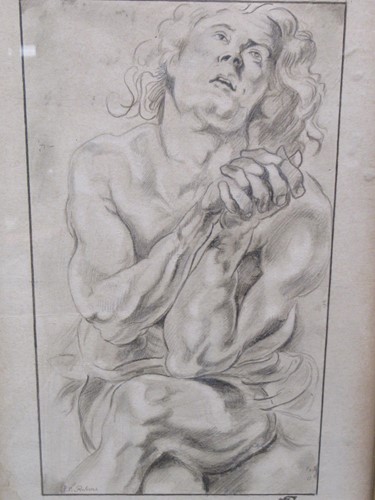 Lot 241 - A 20th century pencil sketch after Rubens...