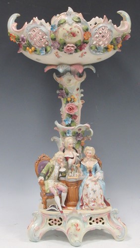Lot 50 - An early 20th century continental porcelain...