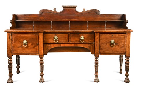 Lot 774 - A Regency mahogany sideboard