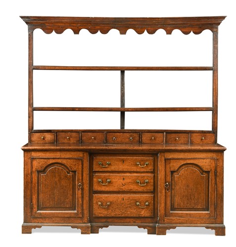 Lot 504 - An oak dresser, 18th century