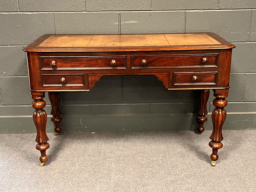 Lot 732 - William IV mahogany writing table, 76 x 120 x...