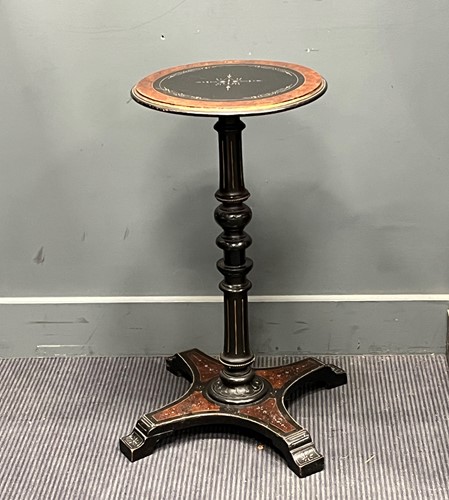 Lot 823 - A small aesthetic movement pedestal table,...