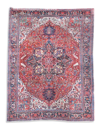 Lot 710 - A Heriz carpet