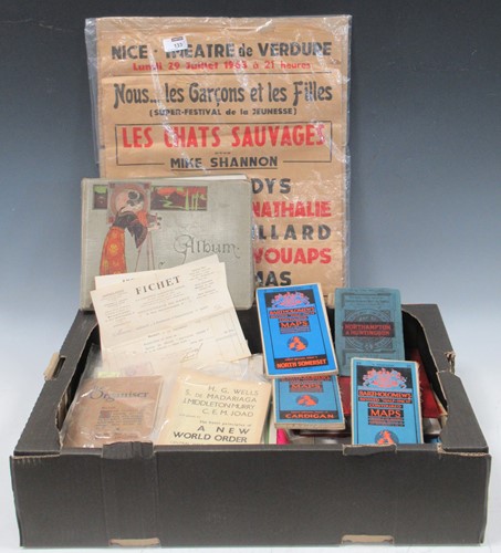 Lot 133 - Three boxes of ephemera, including early 20th...