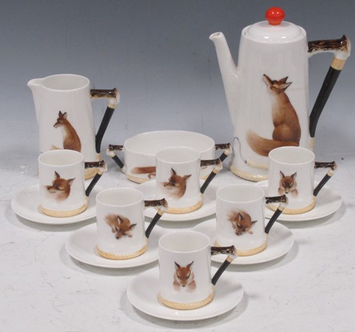 Lot 141 - A Royal Doulton 'Reynard the fox' coffee...