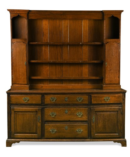 Lot 443 - A provincial George III oak dresser