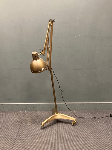 Lot 460 - A modern metal floor standing adjustable lamp