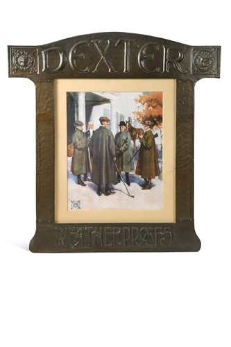 Lot 823 - An Advertising Sign for Dexter Weatherproofs, circa 1900