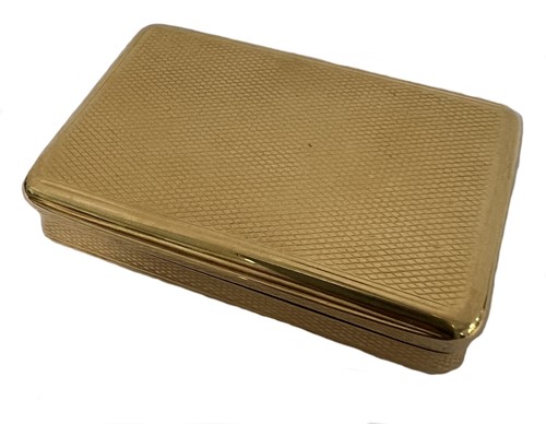 Lot 415 - A George III 18ct gold vesta case, mark of Alexander J. Strachan