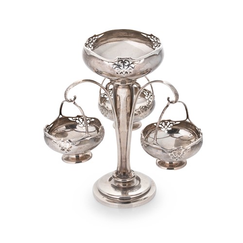 Lot 548 - A George V silver epergne