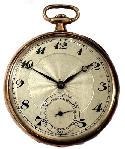 Lot 322 - Stauffer Son & Company - A 9ct gold open faced pocket watch