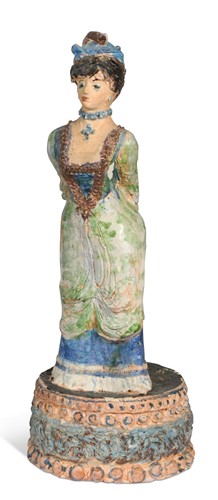 Lot 63 - Quentin Bell (1910-1996), a studio pottery model of a woman