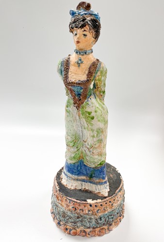 Lot 63 - Quentin Bell (1910-1996), a studio pottery model of a woman