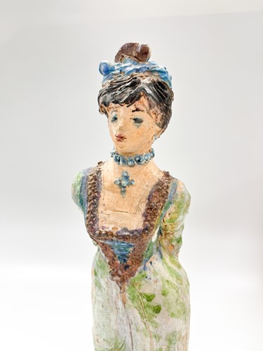 Lot 63 - Quentin Bell (1910-1996), a studio pottery model of a woman