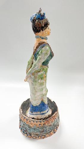 Lot 63 - Quentin Bell (1910-1996), a studio pottery model of a woman