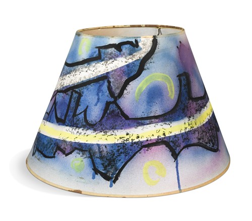 Lot 62 - Quentin Bell (1910-1996), a painted paper lampshade