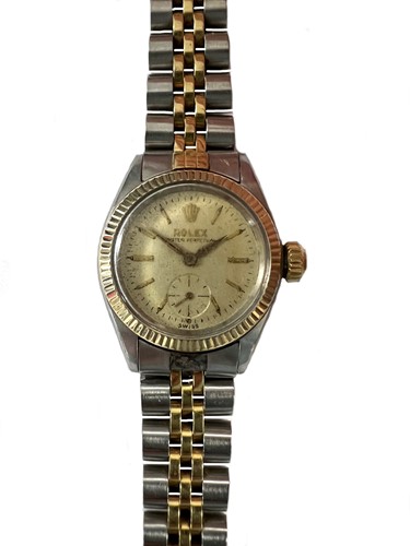 Lot 373 - Rolex - A two-colour 'Oyster Perpetual 25' wristwatch