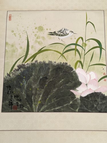 Lot 253 - Two Chinese painting on paper, one bound as a...