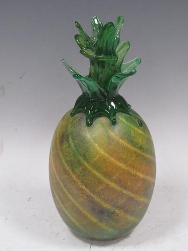 Lot 101 - A Gozo glass model of a pineapple, 25cm high