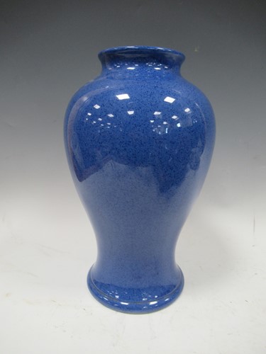 Lot 28 - A Moorcroft powder blue vase, 32cm high