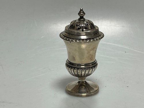 Lot 329 - A George III silver spice caster, mark of...
