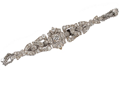 Lot 271 - An early 20th century diamond bracelet
