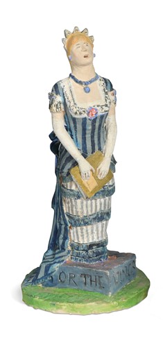 Lot 61 - Quentin Bell (1910-1996), a studio pottery model of a female singer