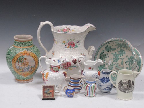 Lot 66 - Decorative jugs and animal ornaments including...