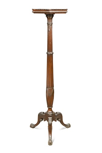Lot 586 - A George III style mahogany torchere