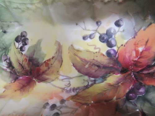 Lot 243 - A Leonard Vienna Austria painted slender vase...