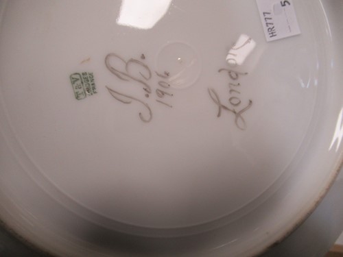 Lot 243 - A Leonard Vienna Austria painted slender vase...