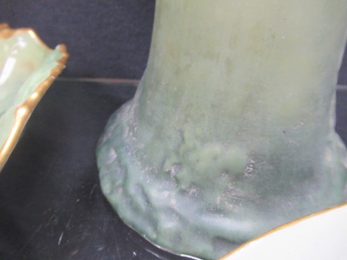 Lot 243 - A Leonard Vienna Austria painted slender vase...