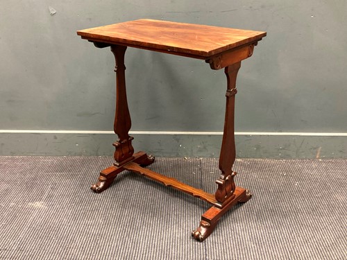 Lot 873 - A William IV mahogany side table 74 x 61 x 41cm