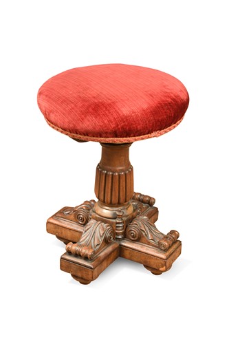 Lot 807 - A Regency mahogany piano stool