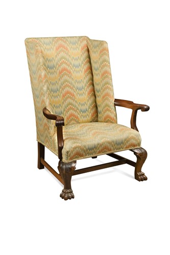 Lot 601 - An Irish mahogany armchair, 19th century