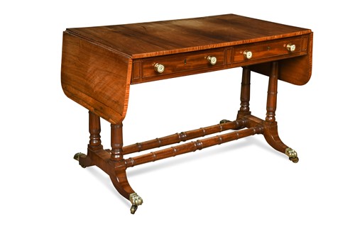 Lot 675 - A Regency style rosewood sofa table
