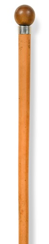 Lot 765 - A rhinoceros horn-mounted walking stick, circa 1900