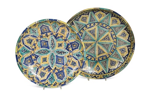 Lot 633 - A Fez Pottery (Morocco) circular dish, early 20th century