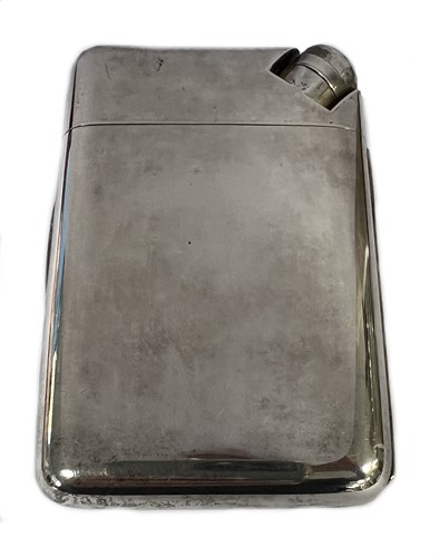 Lot 506 - A Victorian silver combination hip flask and cigarette case