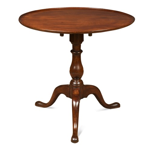 Lot 608 - A George III mahogany dish top tripod table