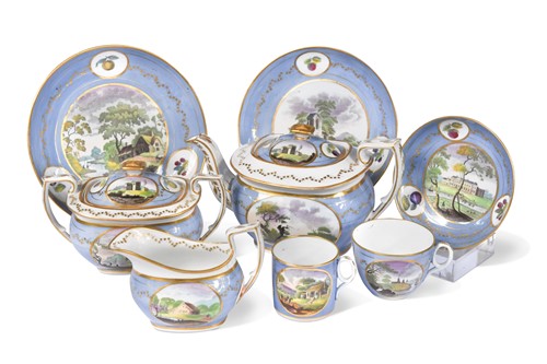 Lot 415 - A New Hall tea and coffee service, circa 1820