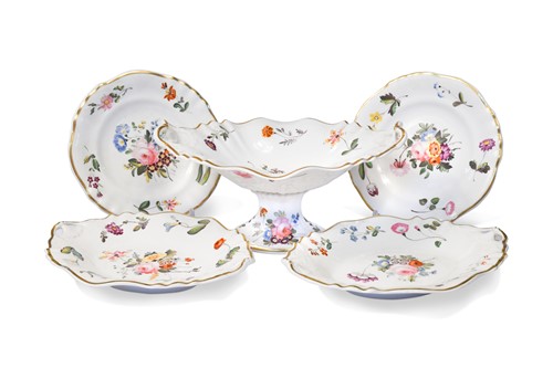 Lot 458 - A Staffordshire porcelain dessert service, circa 1830 – 45