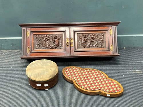 Lot 811 - A Victorian Tunbridge ware foot stool with...