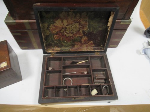 Lot 168 - Five various 19th century boxes