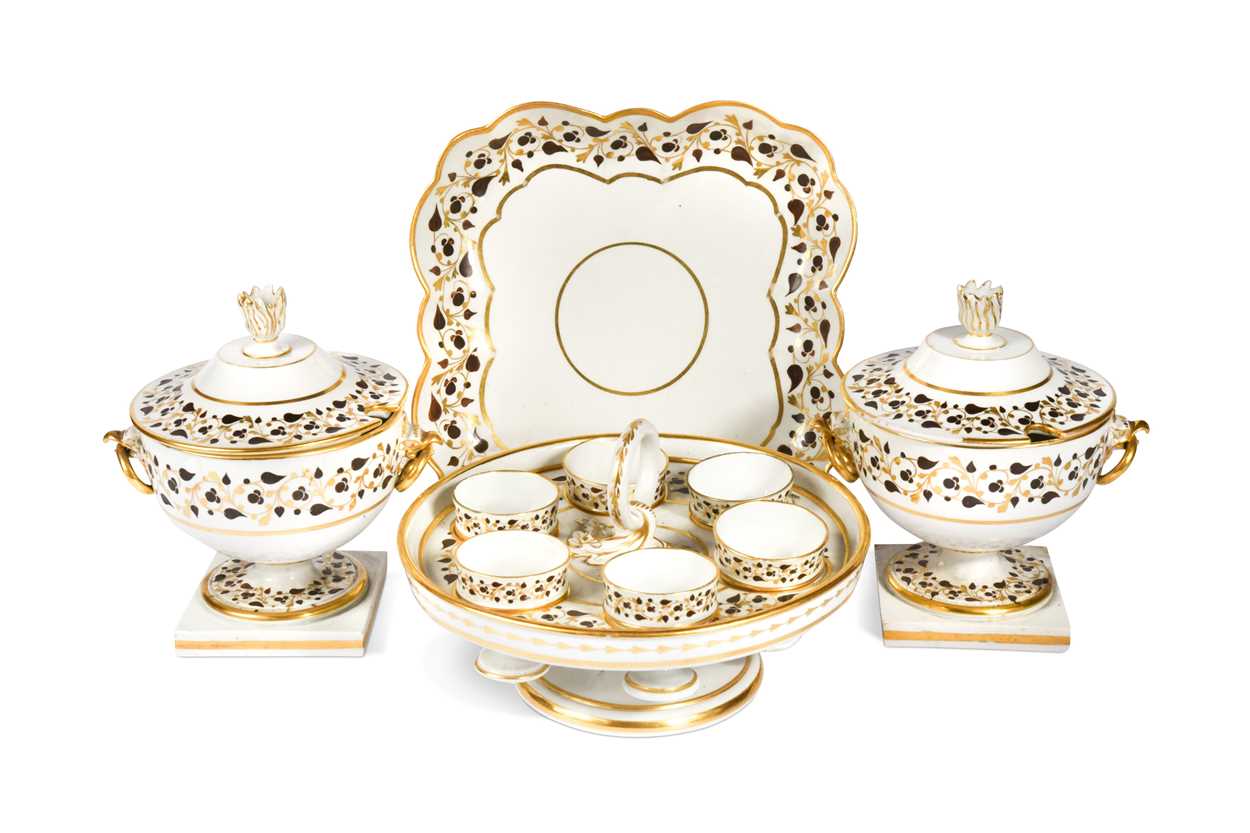 Lot 404 - A Barr Flight and Barr breakfast, coffee and dessert service, circa 1810